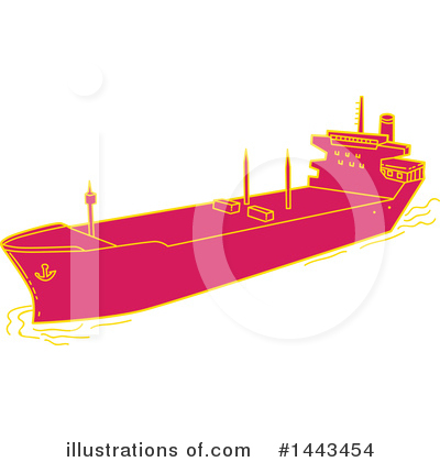 Freighter Clipart #1443454 by patrimonio