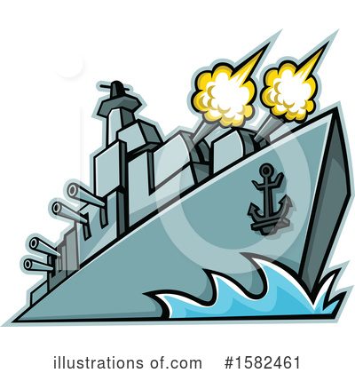 Battleship Clipart #1582461 by patrimonio