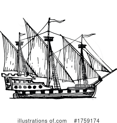 Royalty-Free (RF) Ship Clipart Illustration by Vector Tradition SM - Stock Sample #1759174