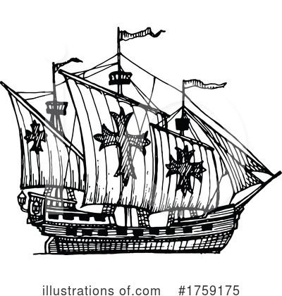 Royalty-Free (RF) Ship Clipart Illustration by Vector Tradition SM - Stock Sample #1759175