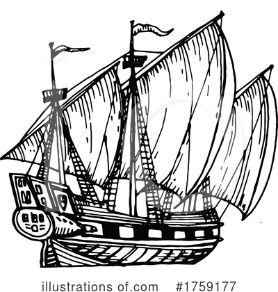 Royalty-Free (RF) Ship Clipart Illustration by Vector Tradition SM - Stock Sample #1759177