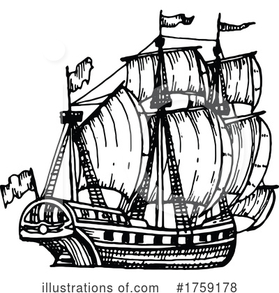 Royalty-Free (RF) Ship Clipart Illustration by Vector Tradition SM - Stock Sample #1759178