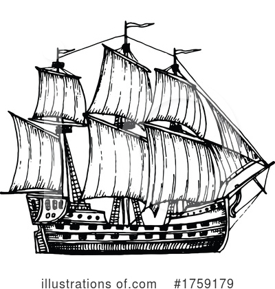 Royalty-Free (RF) Ship Clipart Illustration by Vector Tradition SM - Stock Sample #1759179