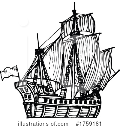 Royalty-Free (RF) Ship Clipart Illustration by Vector Tradition SM - Stock Sample #1759181