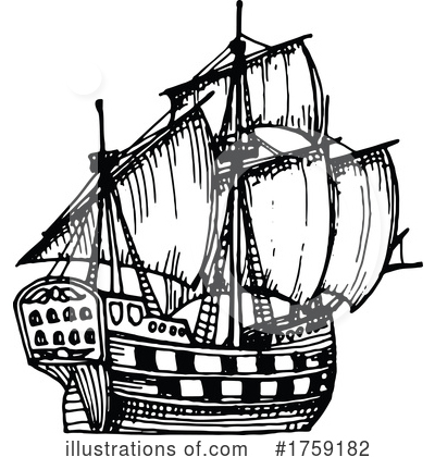 Royalty-Free (RF) Ship Clipart Illustration by Vector Tradition SM - Stock Sample #1759182