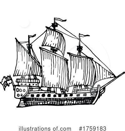 Royalty-Free (RF) Ship Clipart Illustration by Vector Tradition SM - Stock Sample #1759183
