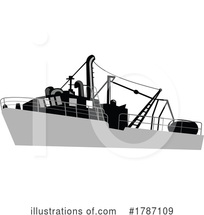 Trawler Clipart #1787109 by patrimonio