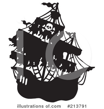 Royalty-Free (RF) Ship Clipart Illustration by visekart - Stock Sample #213791