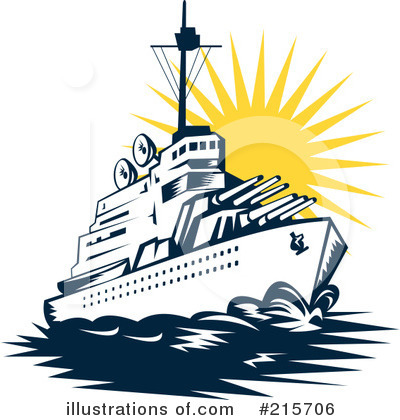 Royalty-Free (RF) Ship Clipart Illustration by patrimonio - Stock Sample #215706