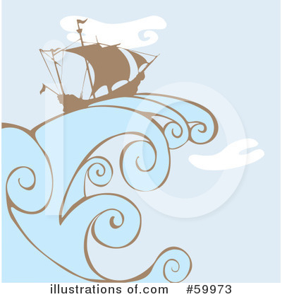 Royalty-Free (RF) Ship Clipart Illustration by xunantunich - Stock Sample #59973