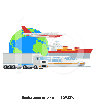 Airliner Clipart #1692375 by AtStockIllustration