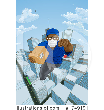 Delivery Man Clipart #1749191 by AtStockIllustration