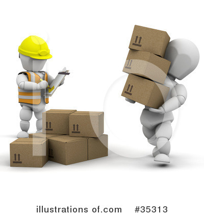 Royalty-Free (RF) Shipping Clipart Illustration by KJ Pargeter - Stock Sample #35313