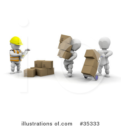 Royalty-Free (RF) Shipping Clipart Illustration by KJ Pargeter - Stock Sample #35333