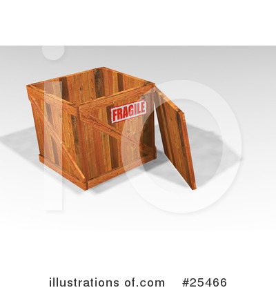 Royalty-Free (RF) Shipping Crate Clipart Illustration by KJ Pargeter - Stock Sample #25466