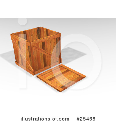 Royalty-Free (RF) Shipping Crate Clipart Illustration by KJ Pargeter - Stock Sample #25468
