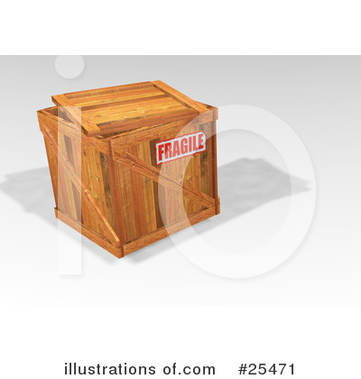 Royalty-Free (RF) Shipping Crate Clipart Illustration by KJ Pargeter - Stock Sample #25471