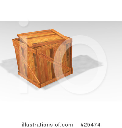 Wooden Crate Clipart #25474 by KJ Pargeter