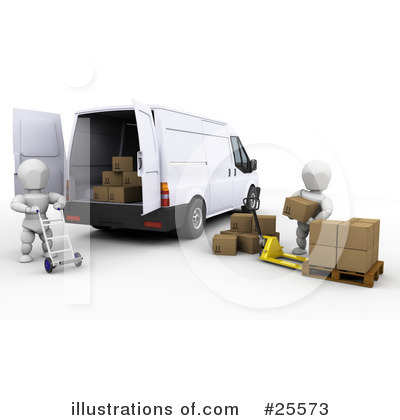 Delivery Van Clipart #25573 by KJ Pargeter