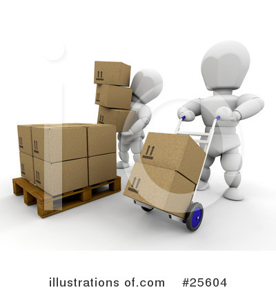 Royalty-Free (RF) Shipping Industry Clipart Illustration by KJ Pargeter - Stock Sample #25604