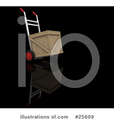 Hand Truck Clipart #25609 by KJ Pargeter