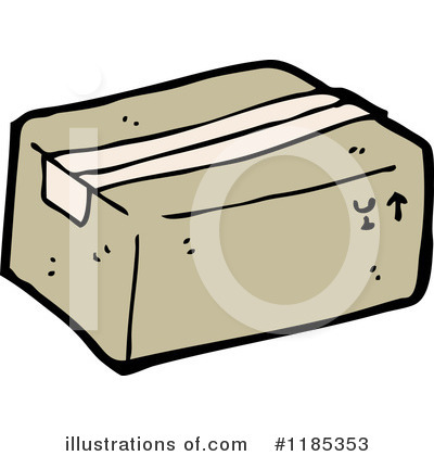 Royalty-Free (RF) Shipping Package Clipart Illustration by lineartestpilot - Stock Sample #1185353