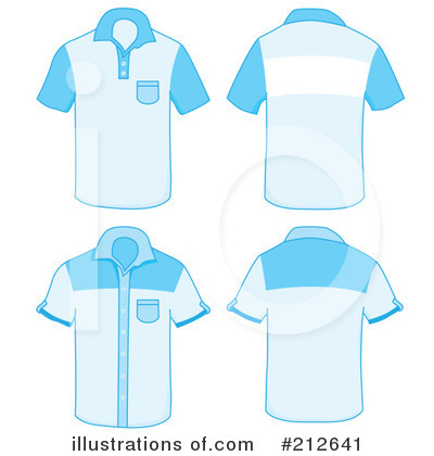 Royalty-Free (RF) Shirts Clipart Illustration by Cherie Reve - Stock Sample #212641