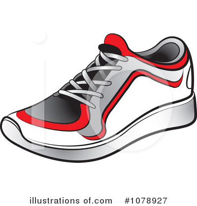 Royalty-Free (RF) Shoe Clipart Illustration by Lal Perera - Stock Sample #1078927