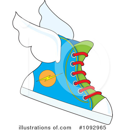 Royalty-Free (RF) Shoe Clipart Illustration by Maria Bell - Stock Sample #1092965
