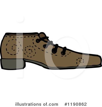 Royalty-Free (RF) Shoe Clipart Illustration by lineartestpilot - Stock Sample #1190862