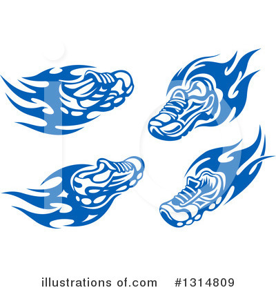 Royalty-Free (RF) Shoe Clipart Illustration by Vector Tradition SM - Stock Sample #1314809