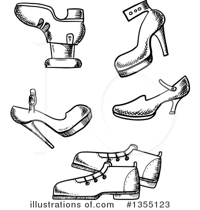 Shoe Clipart #1355123 by Vector Tradition SM