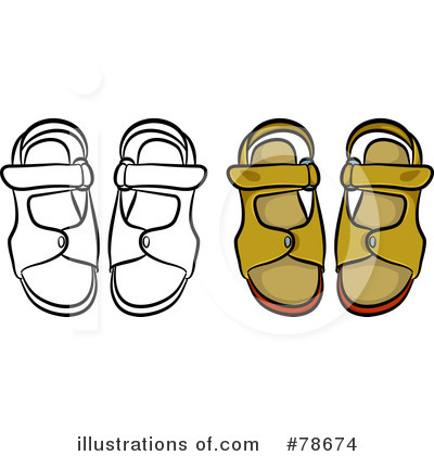 Royalty-Free (RF) Shoe Clipart Illustration by Prawny - Stock Sample #78674