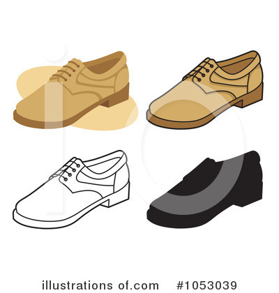 Royalty-Free (RF) Shoes Clipart Illustration by Any Vector - Stock Sample #1053039