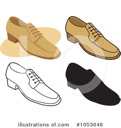 Royalty-Free (RF) Shoes Clipart Illustration by Any Vector - Stock Sample #1053046