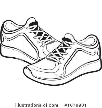 Shoes Clipart #1078901 - Illustration by Lal Perera
