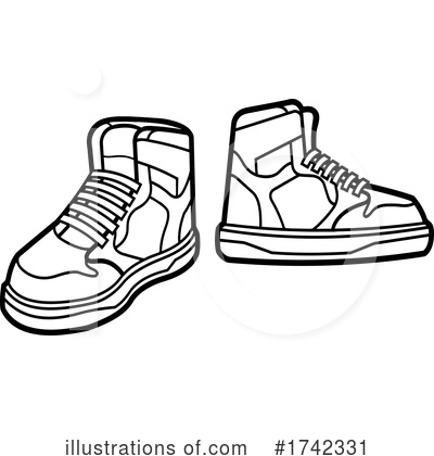 Royalty-Free (RF) Shoes Clipart Illustration by Hit Toon - Stock Sample #1742331