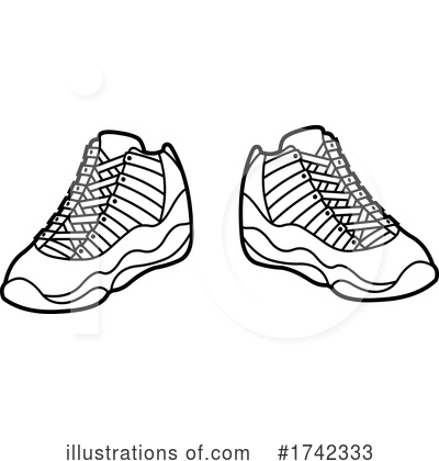Royalty-Free (RF) Shoes Clipart Illustration by Hit Toon - Stock Sample #1742333