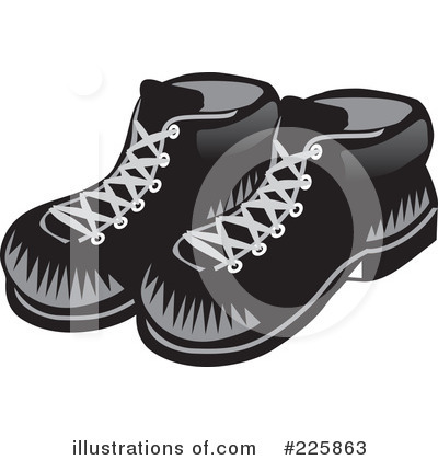 Royalty-Free (RF) Shoes Clipart Illustration by David Rey - Stock Sample #225863