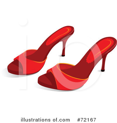 Royalty-Free (RF) Shoes Clipart Illustration by Pushkin - Stock Sample #72167