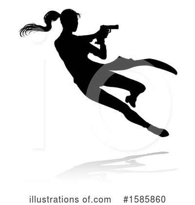Gunfight Clipart #1585860 by AtStockIllustration