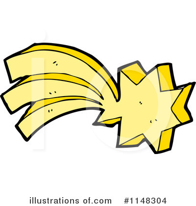 Royalty-Free (RF) Shooting Star Clipart Illustration by lineartestpilot - Stock Sample #1148304