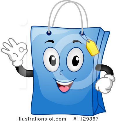 Royalty-Free (RF) Shopping Bag Clipart Illustration by BNP Design Studio - Stock Sample #1129367