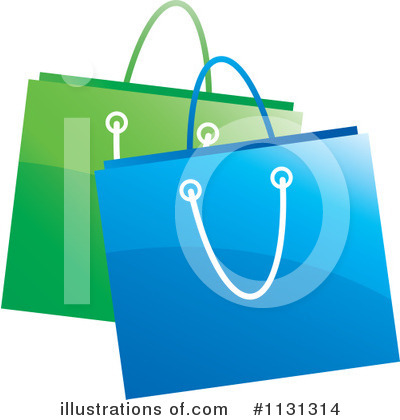 Royalty-Free (RF) Shopping Bag Clipart Illustration by Lal Perera - Stock Sample #1131314