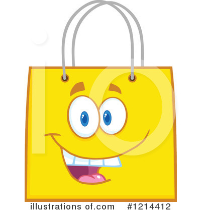 Royalty-Free (RF) Shopping Bag Clipart Illustration by Hit Toon - Stock Sample #1214412