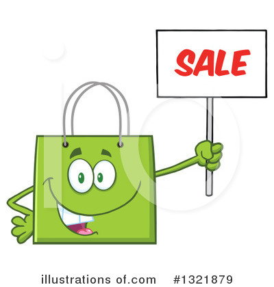 Royalty-Free (RF) Shopping Bag Clipart Illustration by Hit Toon - Stock Sample #1321879