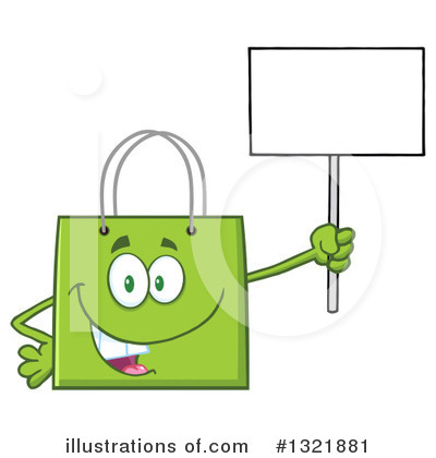 Royalty-Free (RF) Shopping Bag Clipart Illustration by Hit Toon - Stock Sample #1321881