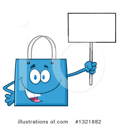 Royalty-Free (RF) Shopping Bag Clipart Illustration by Hit Toon - Stock Sample #1321882