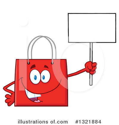 Royalty-Free (RF) Shopping Bag Clipart Illustration by Hit Toon - Stock Sample #1321884