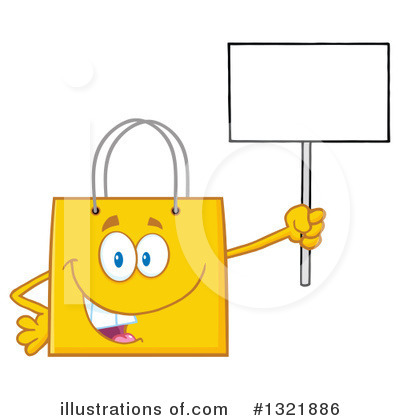 Royalty-Free (RF) Shopping Bag Clipart Illustration by Hit Toon - Stock Sample #1321886